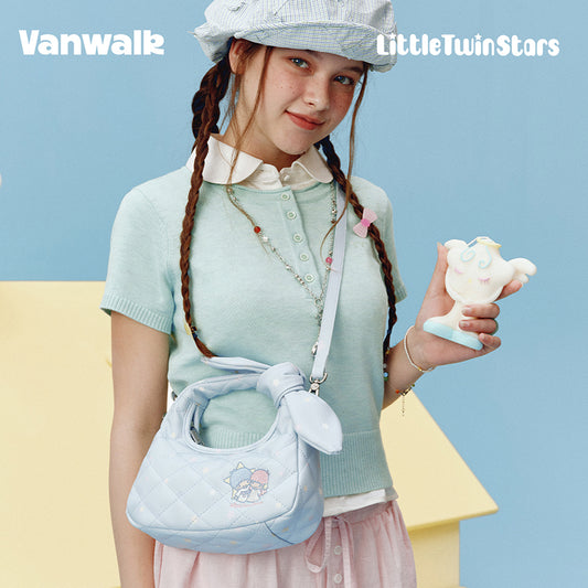 VANWALK sødt design Sanrio Little Twin Stars skulder- og håndtaske V3076