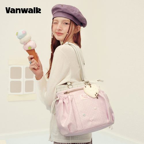 VANWALK Planner House-stilfuld snøretaske v3003