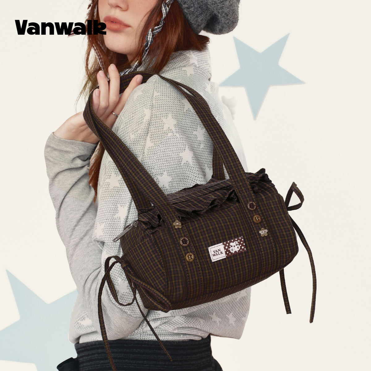 Vanwalk Elegant skuldertaske fra January Lucky Pony-serien v3013