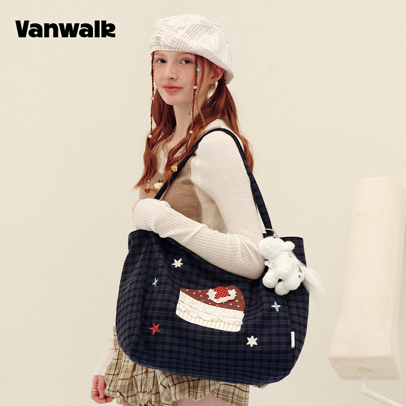 Vanwalk Skuldertaske med stor kapacitet fra Planner House-serien v3018