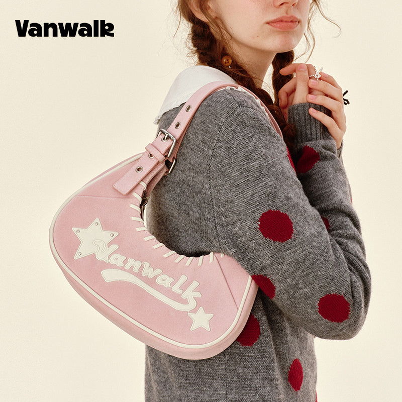 VANWALK Pinecone Tribe-serien-original skuldertaske og håndtaske V2985