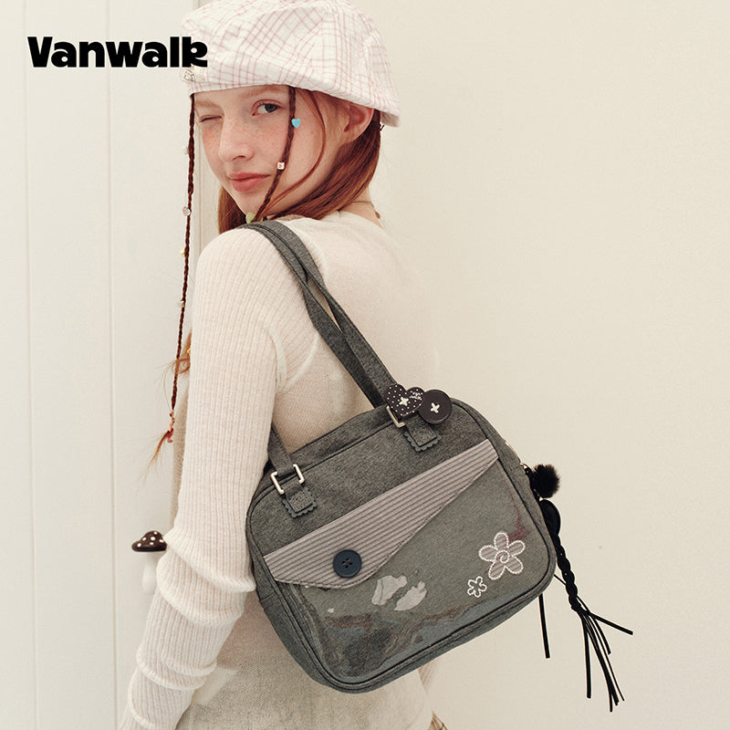 Vanwalk Skuldertaske med sødt design fra Notebook House-serien v3023