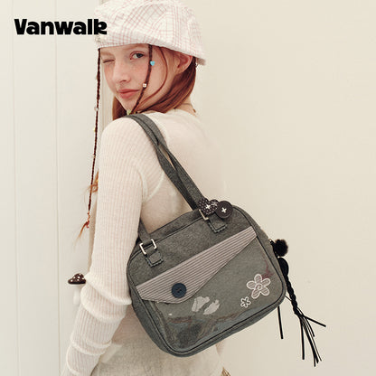 Vanwalk Skuldertaske med sødt design fra Notebook House-serien v3023