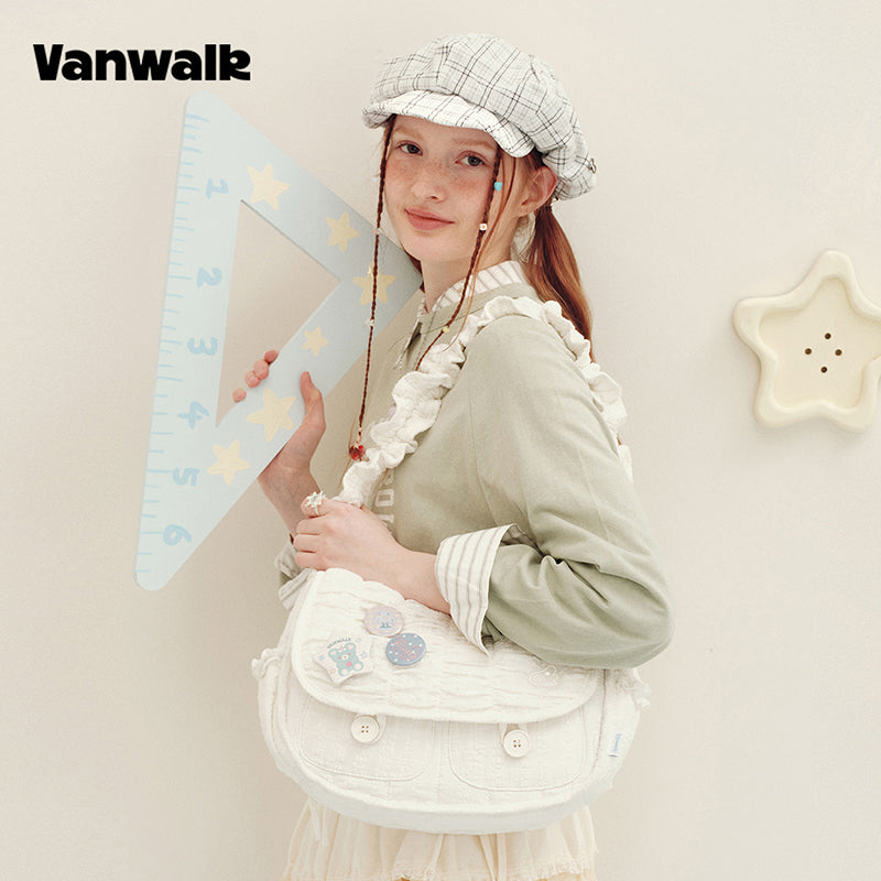 VANWALK Journal House-serien-original skuldertaske og håndtaske V3021