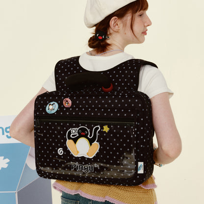 VANWALK Sød Pingu-samarbejdsserie Laptop-/håndtaske v2940