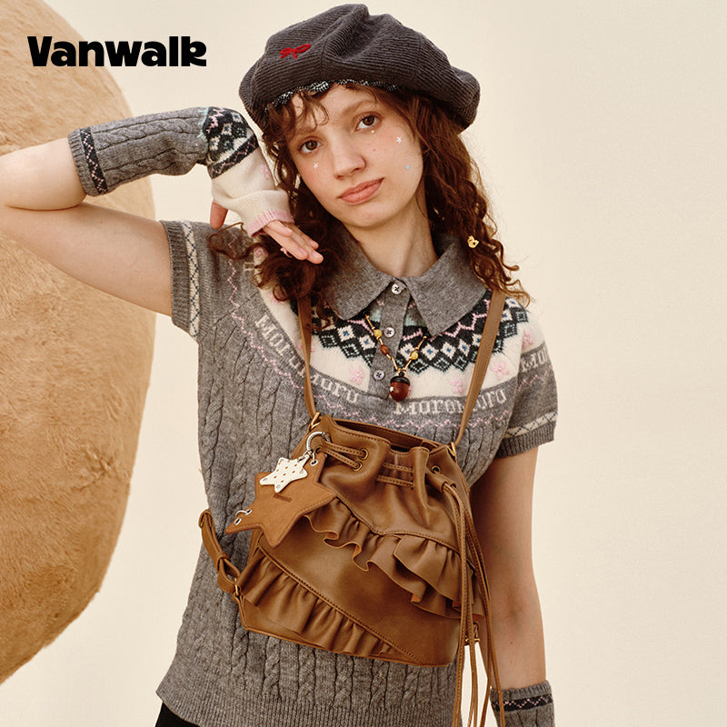 VANWALK Pinecone Tribe-serien Original skuldertasker V2988