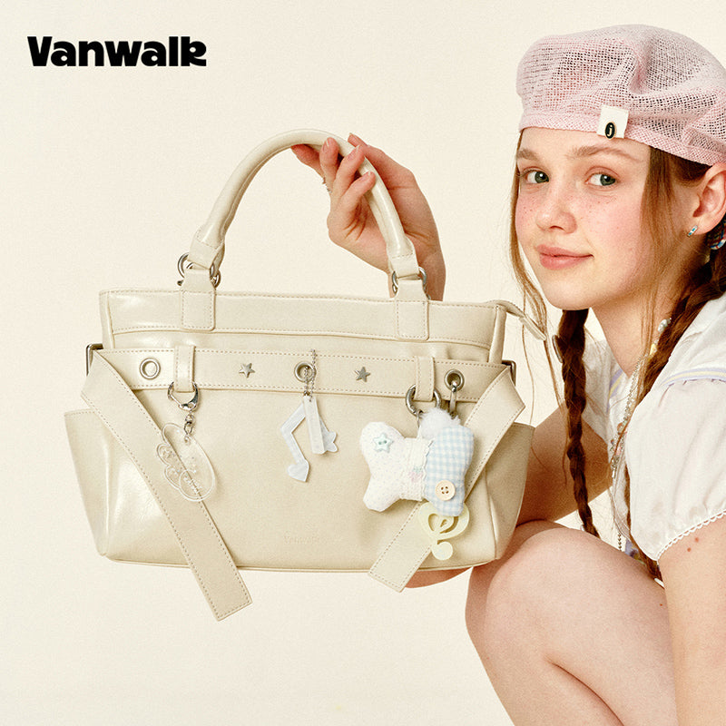 VANWALK Gulugulu-serien-PU-håndtaske V3056
