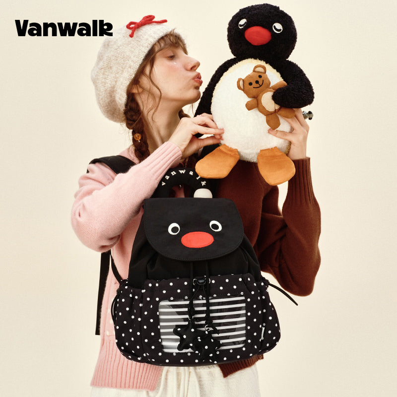 VANWALK Pingu-serien-rygsæk med sødt design v2980
