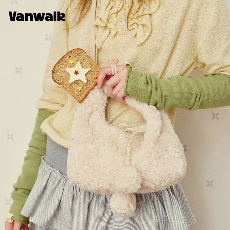 VANWALK Vendbar håndtaske fra Glutinous Rice Ball-serien v2996