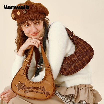 VANWALK Pinecone Tribe-serien-original skuldertaske og håndtaske V2985