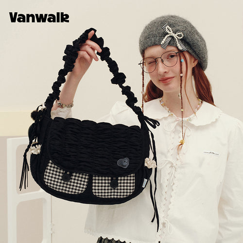 VANWALK Journal House-serien-original skuldertaske og håndtaske V3021