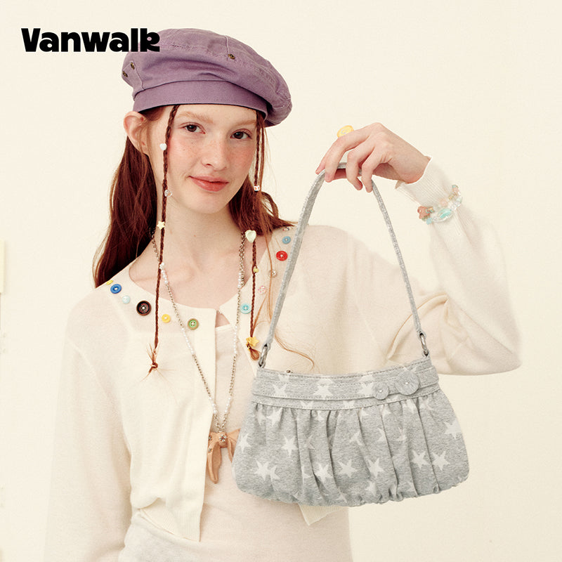 VANWALK Planner House-plisseret armhule- taske v3020