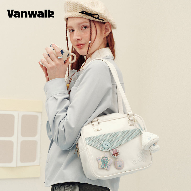 Vanwalk Skuldertaske med sødt design fra Notebook House-serien v3023
