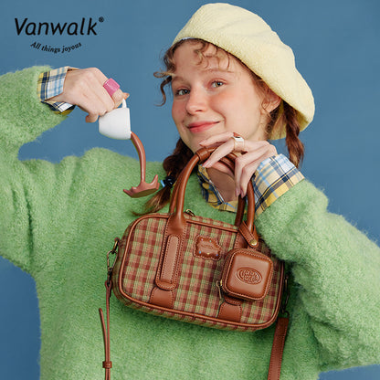 Vanwalk afslappet Lucky House-crossbodytaske V2725