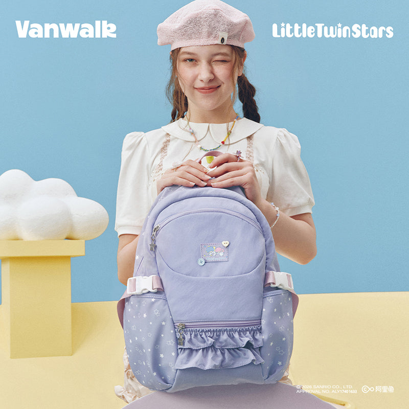 VANWALK Little Twin Stars Sanrio-samarbejdsrygsæk V3073