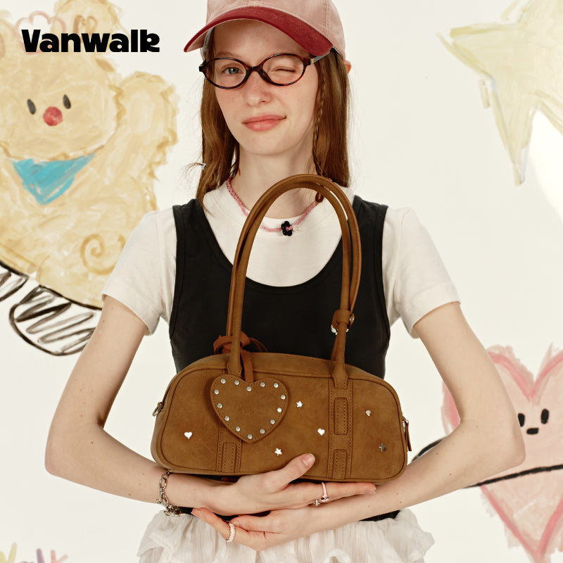 VANWALK Skuldertaske med charmerende niche-design fra Lovely Note v2895