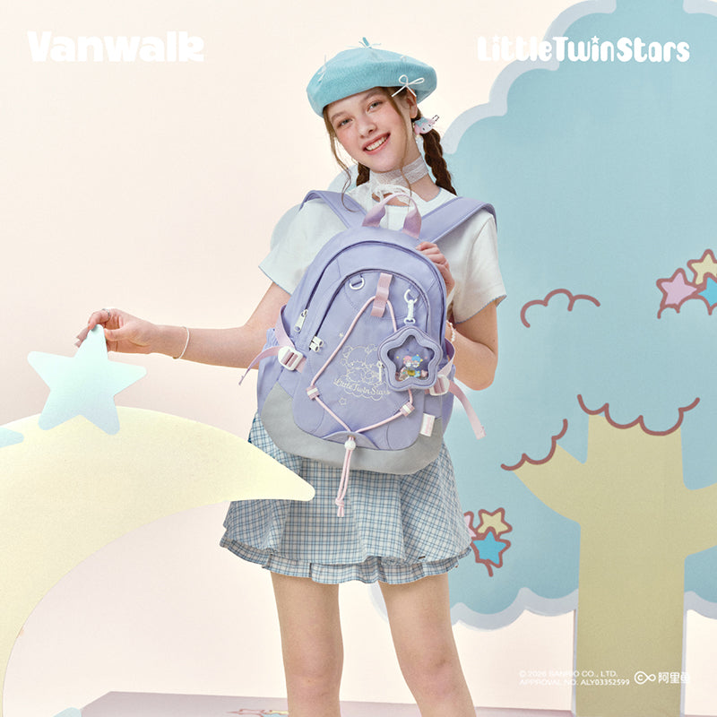 VANWALK Little Twin Stars Sanrio-samarbejdsrygsæk V3074