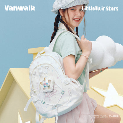 VANWALK Little Twin Stars Sanrio-samarbejdsrygsæk V3074