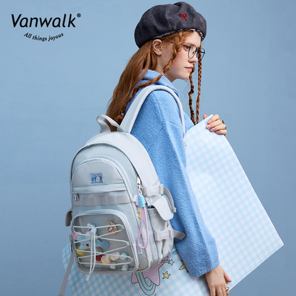 Vanwalk rygsæk med flere lommer og Lucky Star-design V2888