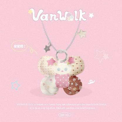 VANWALK Gulugulu-serien-udstoppet mærke-tasketilbehør-vedhæng/-kæde K700