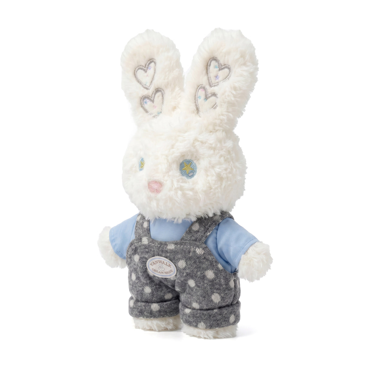 Vanwalk sød bamse- og kaninplys-taskepynt K640
