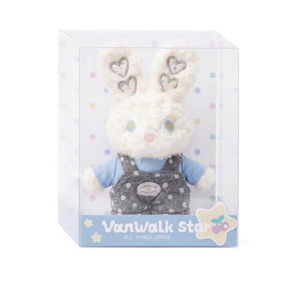 Vanwalk sød bamse- og kaninplys-taskepynt K640