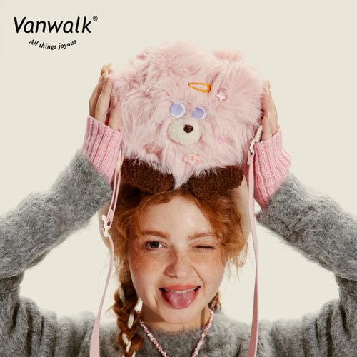 Vanwalk moderigtig crossbodytaske med Mao Monster-design V2717
