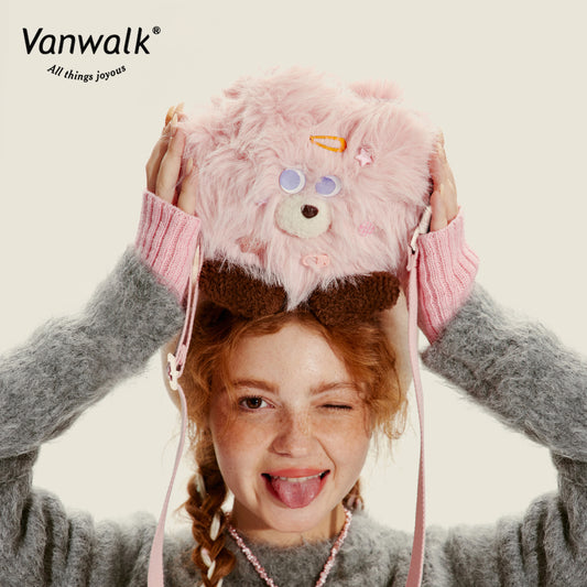 Vanwalk moderigtig crossbodytaske med Mao Monster-design V2717