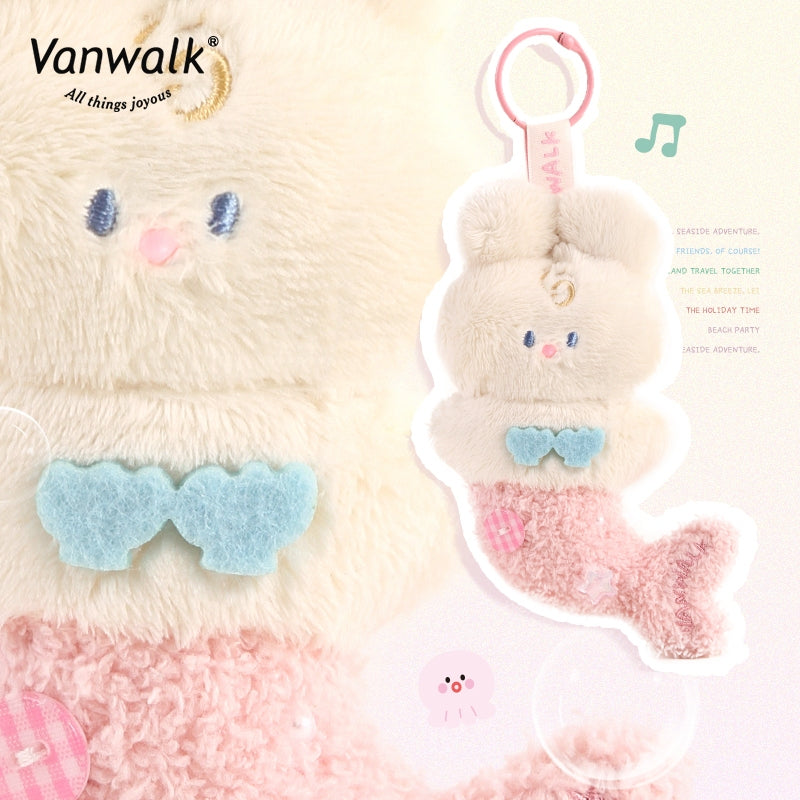 Vanwalk Bubble Island Niche Rabbit Mermaid-plushvedhæng til taske K522