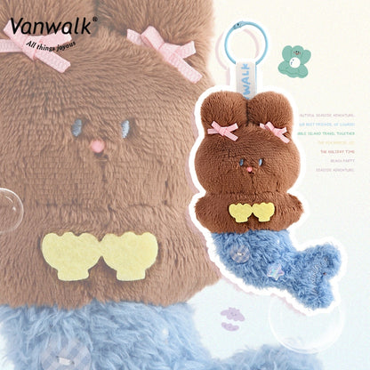 Vanwalk Bubble Island Niche Rabbit Mermaid-plushvedhæng til taske K522