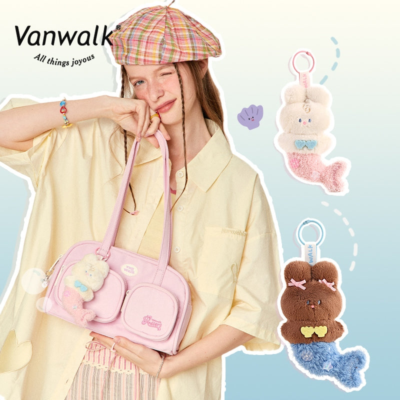 Vanwalk Bubble Island Niche Rabbit Mermaid-plushvedhæng til taske K522