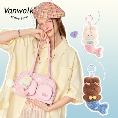 Vanwalk Bubble Island Niche Rabbit Mermaid-plushvedhæng til taske K522