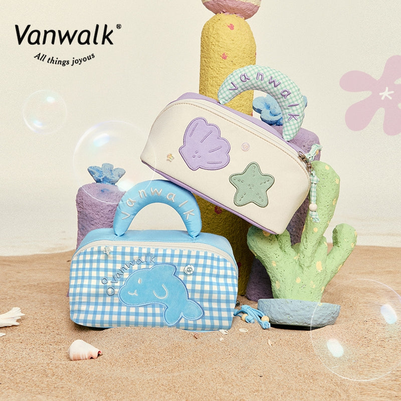Vanwalk kosmetiktaske med sødt Bubble Island-design K525