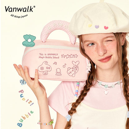 Vanwalk kosmetiktaske med sødt Bubble Island-design K525