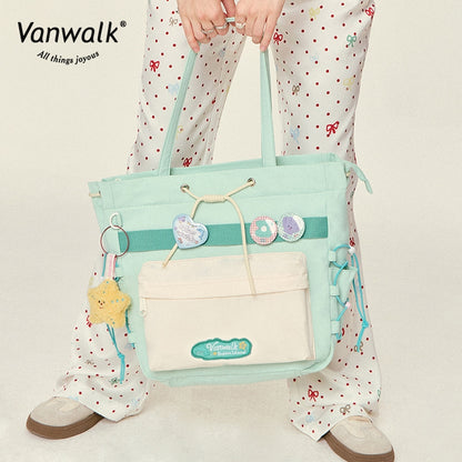 Vanwalk rummelig skuldertaske fra Bubble Island-serien V2823