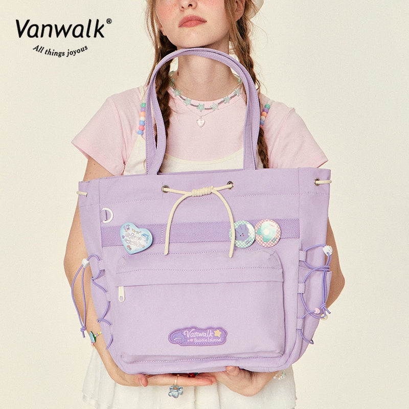Vanwalk rummelig skuldertaske fra Bubble Island-serien V2823