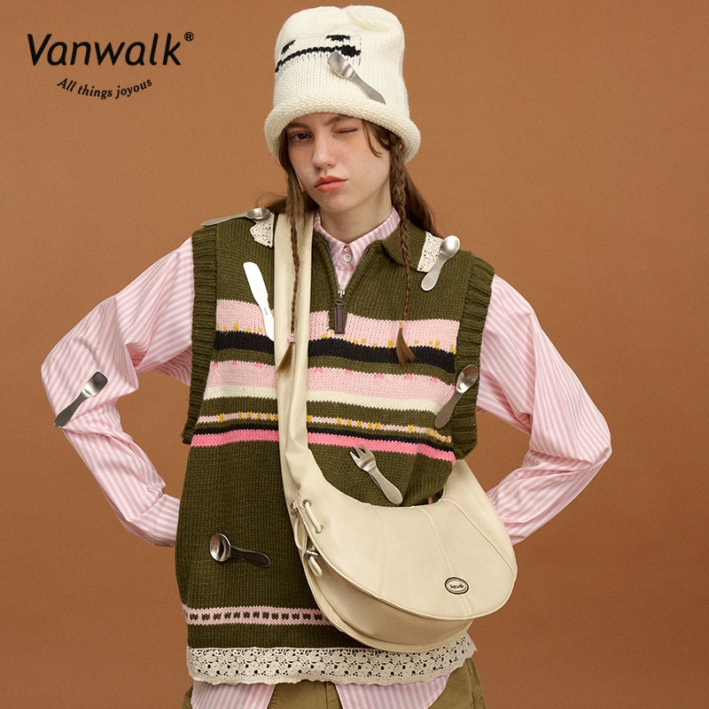 Vanwalk Fashion Pizza-serien crossbodytaske V2857