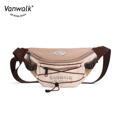 Vanwalk crossbodytaske med flere lommer og pizzadesign V2860