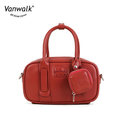 Vanwalk trendy crossbodytaske med pizzadesign V2877