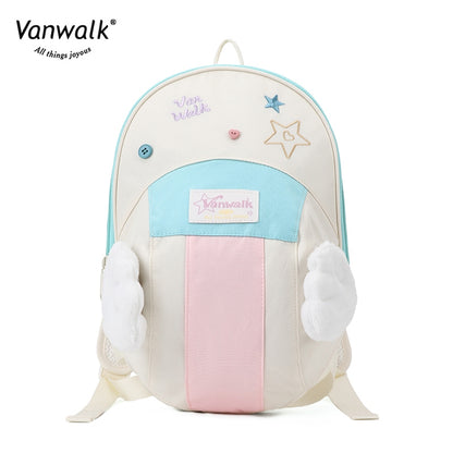Vanwalk Fashion Streetwear Lucky Star-rygsæk V2880