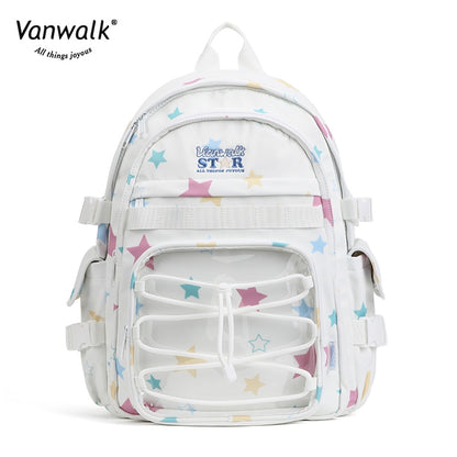 Vanwalk rygsæk med flere lommer og Lucky Star-design V2888