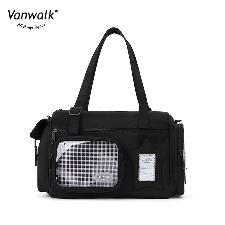 Vanwalk vandafvisende crossbodytaske med flere lommer og Lucky Star-design V2887