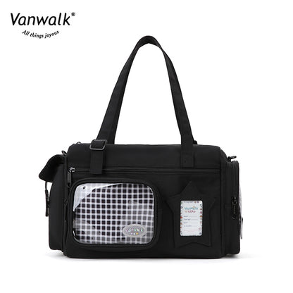 Vanwalk vandafvisende crossbodytaske med flere lommer og Lucky Star-design V2887