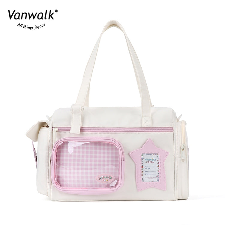 Vanwalk vandafvisende crossbodytaske med flere lommer og Lucky Star-design V2887