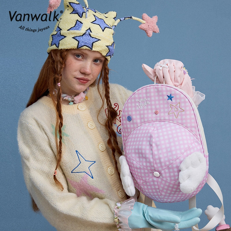 Vanwalk Fashion Streetwear Lucky Star-rygsæk V2880