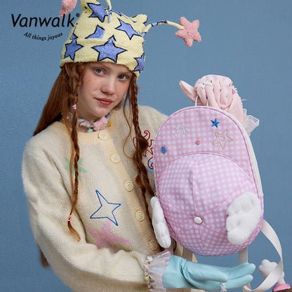 Vanwalk Fashion Streetwear Lucky Star-rygsæk V2880