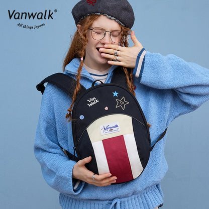Vanwalk Fashion Streetwear Lucky Star-rygsæk V2880