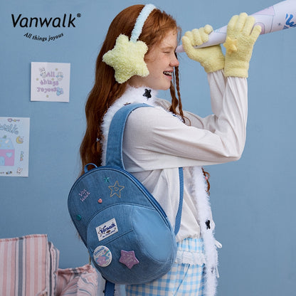 Vanwalk Fashion Streetwear Lucky Star-rygsæk V2880