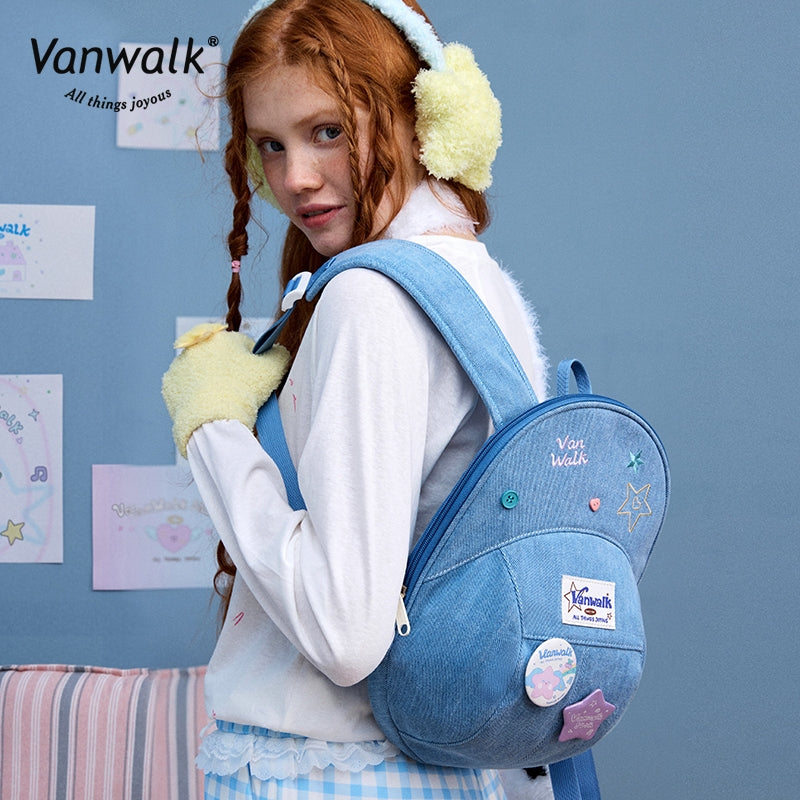 Vanwalk Fashion Streetwear Lucky Star-rygsæk V2880