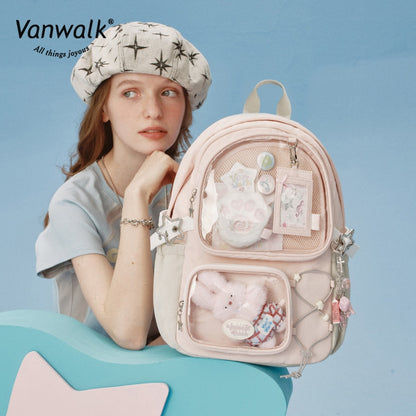 Vanwalk Happy Band-rygsæk med flere lommer V2908